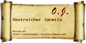 Oestreicher Jarmila névjegykártya